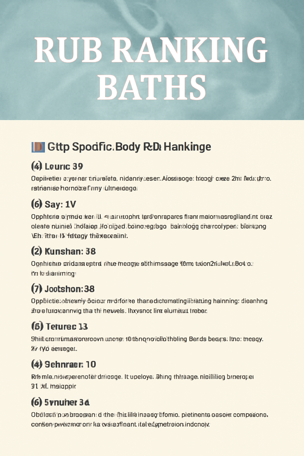 Best Rub Rankings