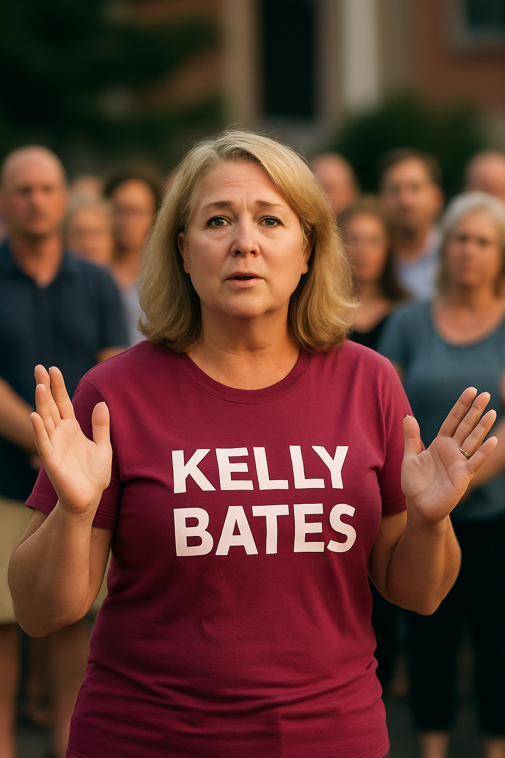 Kelly Bates asked supporters not to take out their anger on NBC 10